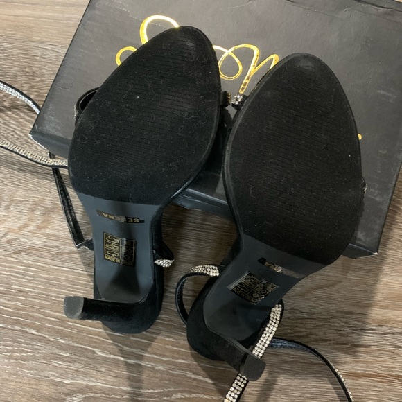 So Me Lace Up Rhinestone Heels - Picture 8 of 8